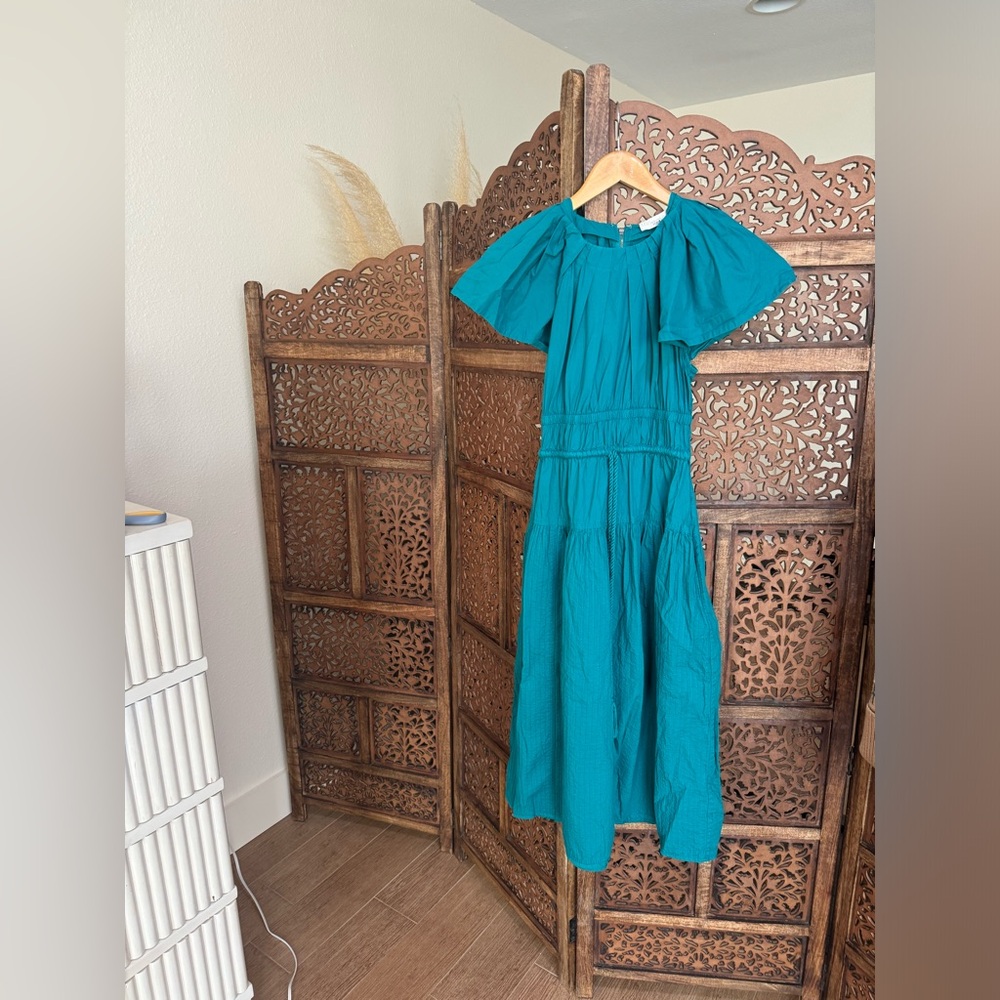 Ulla Johnson Darlene Dress in Verdigris - Picture 2 of 3